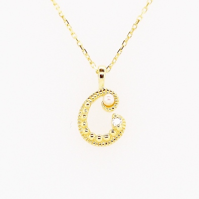 K10イニシャルペンダントC