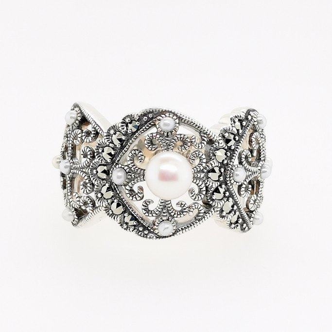 SV淡水パール&マルカジットレーシーリング