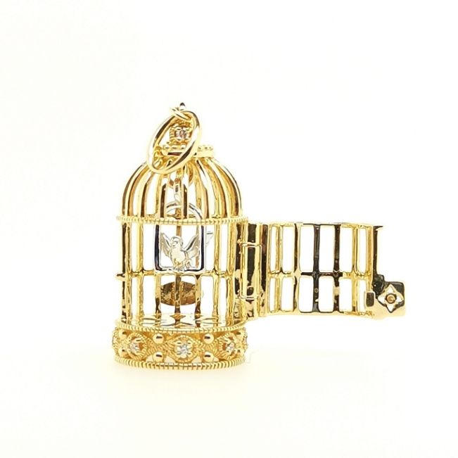 K18バードゲージペンダント